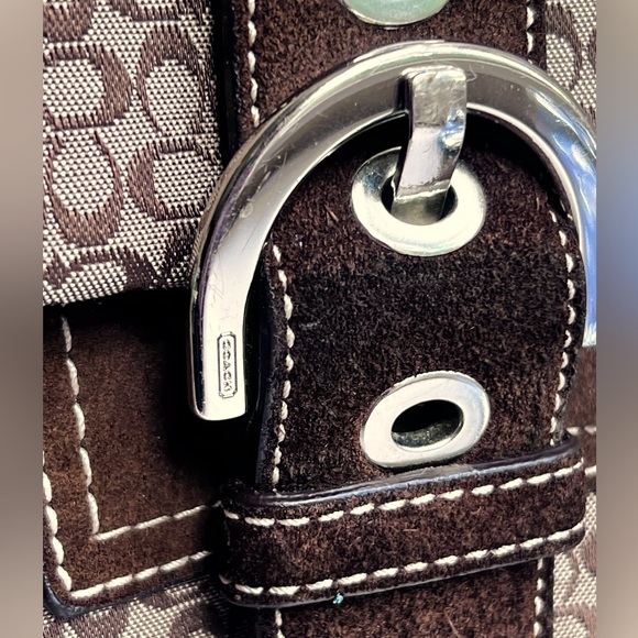 Coach Signature Soho  Brown leather and suede shoulder bag - Picture 7 of 13